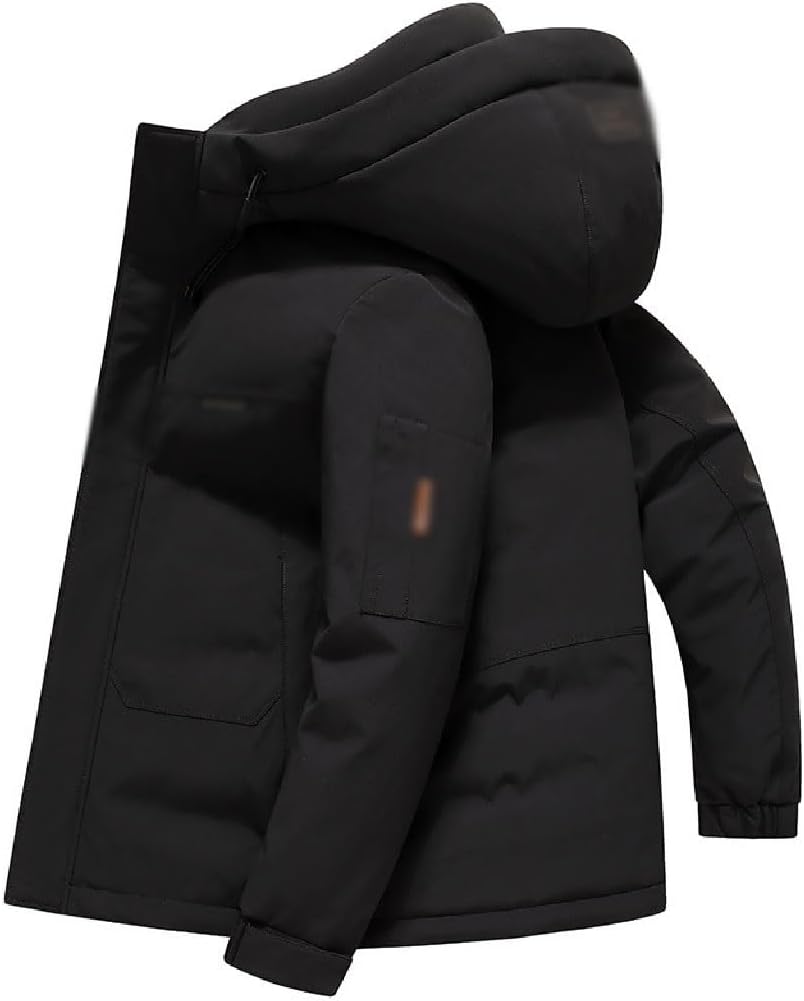 Down Jacket Outdoor Thickened Warm Winter Hooded Duck