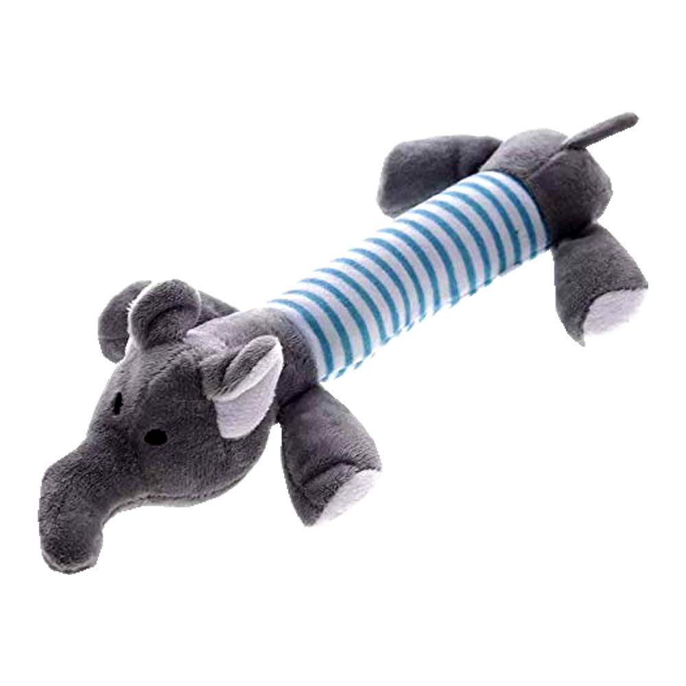 KUTKUT Cute Pet Dog Cat Plush Squeak Sound Dog Toys Funny Fleece Durability Chew Molar Toy Fit for All Pets (Grey) (B097RZH2VP) Amazon Price History, Amazon Price Tracker