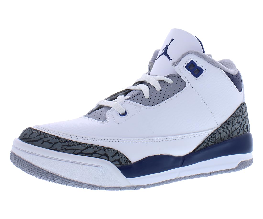 Nike DM0966-140 キッズスニーカー20cm Amazon.com: Little Kid's Jordan 3 Retro 'White/Midnight Navy