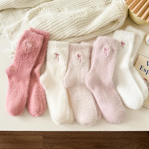 Fuzzy Socks for Women Soft Fluffy Slipper Socks Cozy House Sleeping Sock Cute Warm Winter Clothing2