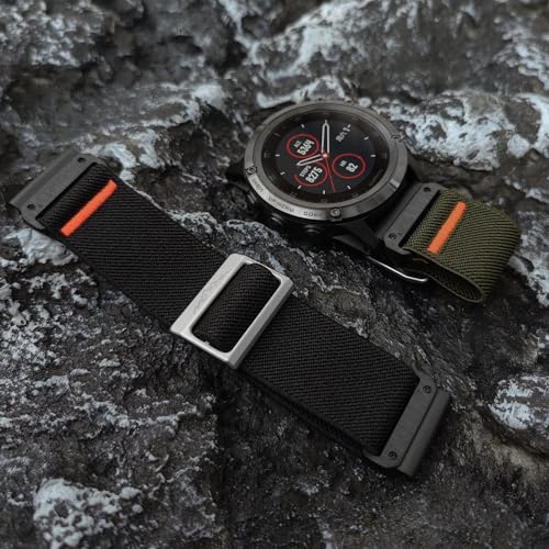 Correa elástica de nylon 26mm para reloj Garmin miniatura 7
