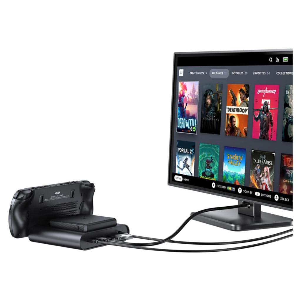 Station d'accueil GPD Win 5 | Hub Intelligent Officiel pour PC Portable GPD Win 5 | Alimentation 100 W, Sortie HDMI 2.1 4K@144 Hz, Ethernet, hub USB