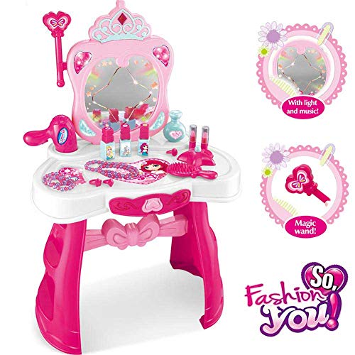 BAKAJI Specchiera per Bambina Make Up con Scettro