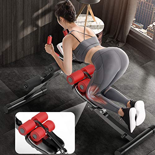 Kusou Adjustable Benches 2-in-1 Abdominal Crunch Machine Sit Up Bench Core Trainer Fitness Home Workout Gym Strength Training Equipment