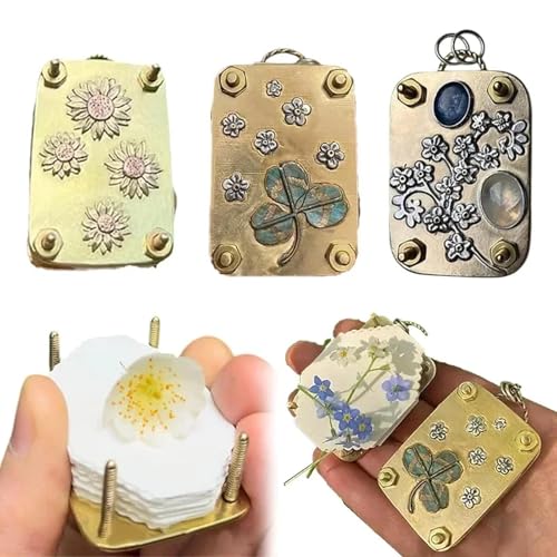 Image of SNAPPSY Miniature Flower Press Kit Portable Artwork Modern DIY Embossing Machine Kit Style F