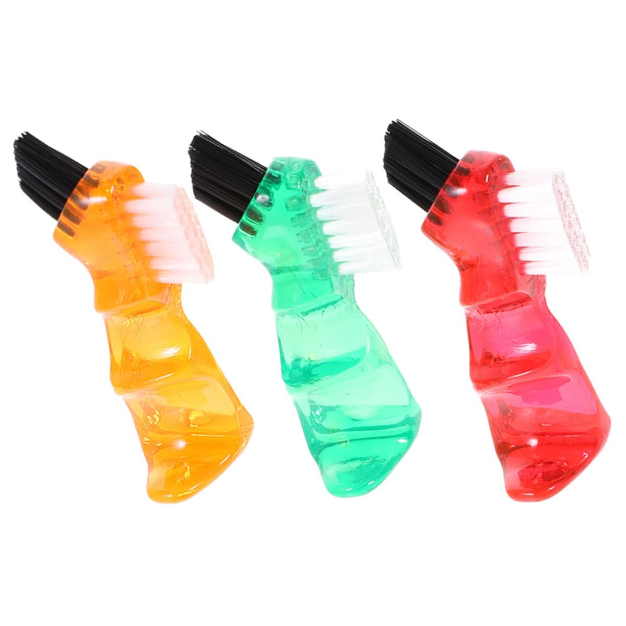 GALPADA Spazzolino per Dentiera Portatile 3 Pezzi in Plastica Pp, Mini Spazzola Multifunzione per Pulizia delle Protesi Dentali a Casa
