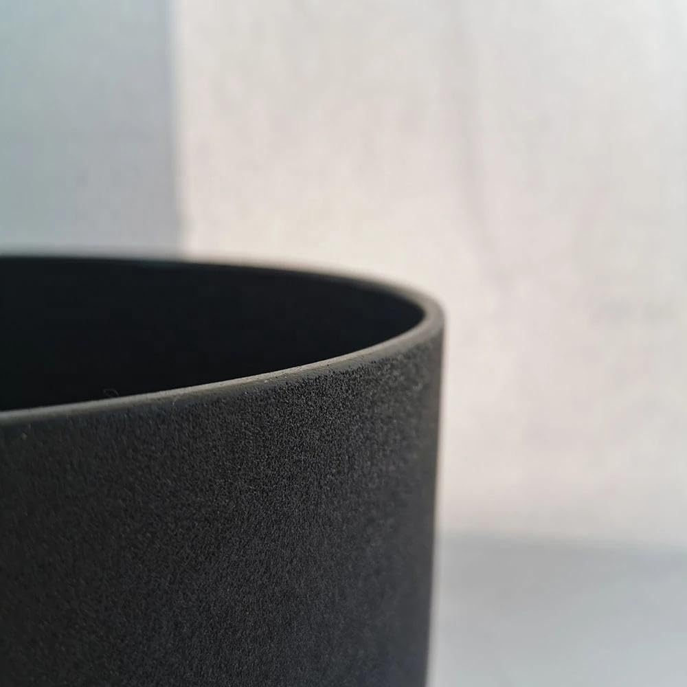 Hye-eun Set di 7 campane tibetane in cristallo di quarzo nero, strumenti musicali per meditazione, con custodia per il trasporto, per la guarigione del suono, la pulizia, sollievo dallo stress