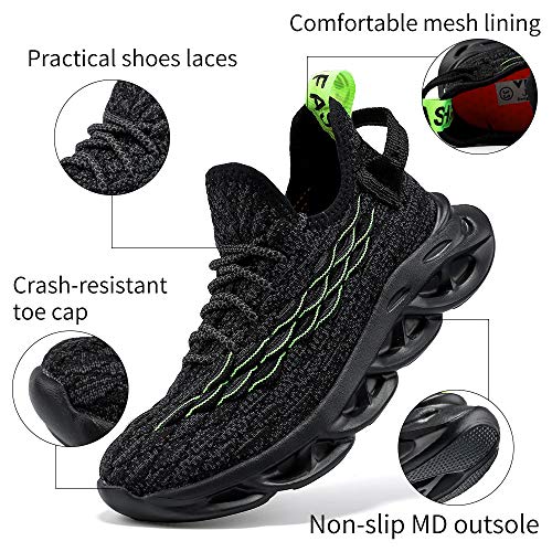 Image of JMFCHI Boys Girls Kids Sneakers Knitted Mesh Running Tennis Athletic Shoes | Breathable,Lightweight,Comfortable,Non-slip,Easy wear,Casual fashion,Indoor outdoor,Gym sport,Daily play,Little /Big Kid