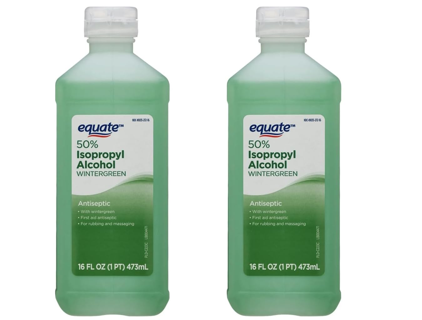 Equate 50% Isopropyl Alcohol, Set of 2, 16 fl oz [Each]