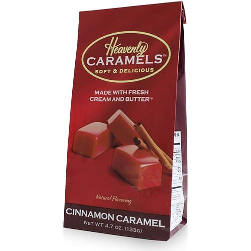 Miniatura 10 de J Morgan Confections Heavenly Caramels, Caramel Apple Flavor (4.7 oz Bolso, 4 Pack) Gourmet, Artisan Soft and Chewy Butter Caramel Candies, Creamy