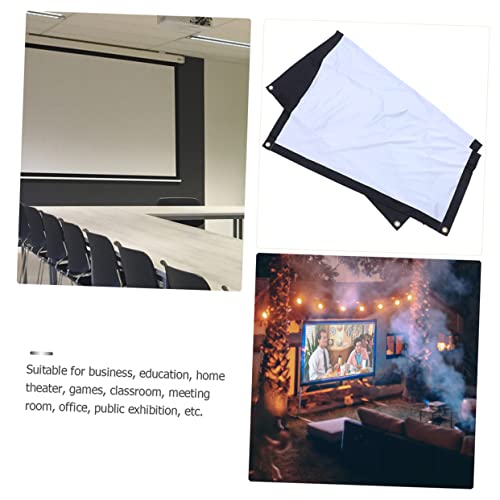 Set portátil de pantalla para proyector POPETPOP de 120 pulgadas, antideslizante, plegable para uso en interiores y exteriores, incluye bolsa de transporte miniatura 5