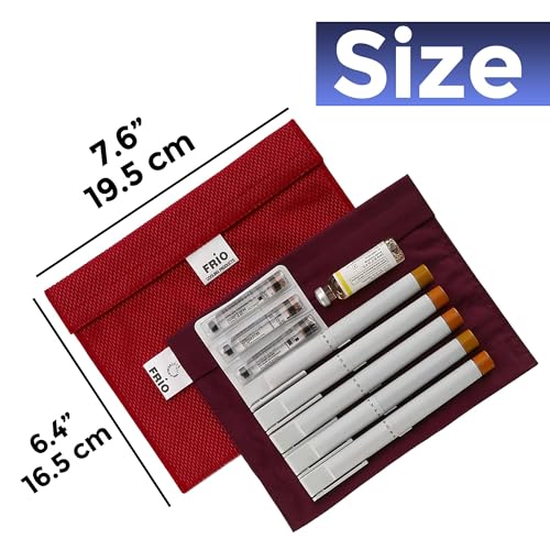 Image of FRIO Extra-Large: Insulin Cooling Travel Wallet - Red (Extra Large, Red) Made in United Kingdom - No icepacks, Ever again!