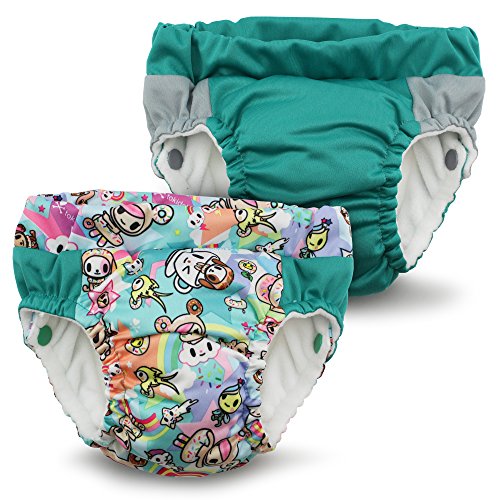 Image of Kanga Care Lil Learnerz Reusable Toilet Training Pants (Small - tokiSweet & Peacock)