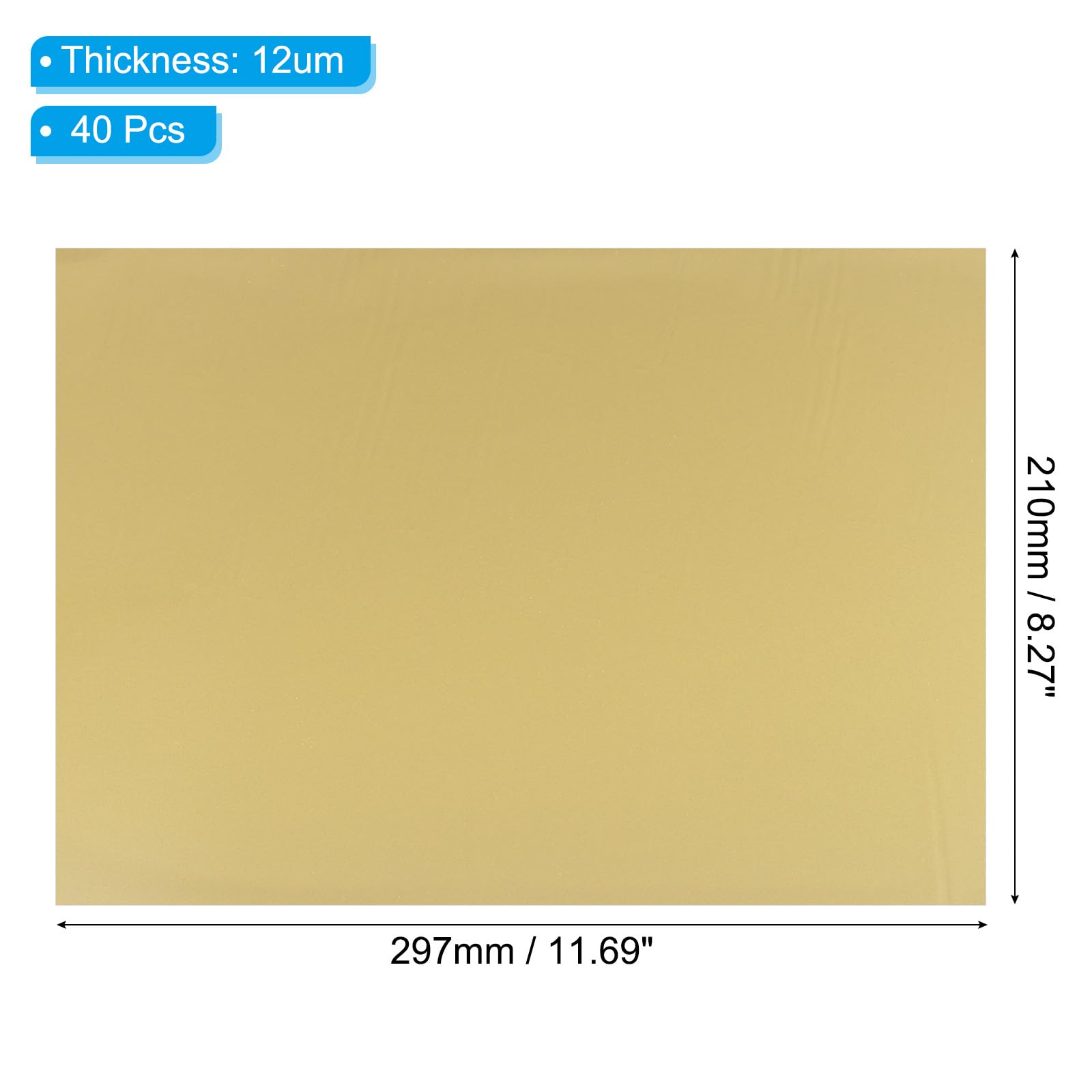 PATIKIL 11.7x8.3 Hot Stamping Foil Paper Sheet - Image 2