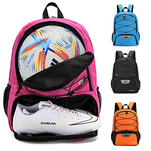 Hsmihair Youth Soccer Bag-Soccer Backpack & & Backpack For Football Volleyball Basketball,With Ball Compartment And Separate Cleat Training Package #TOP20