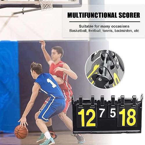 Marcador portátil de mesa con volteo 4 dígitos para deportes miniatura 3