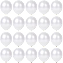 10 inch Pearl White Latex Balloons, 100 pcs Thick Party Balloons Birthday Decorations Pearl White
