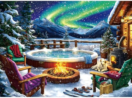 Northern Lights Puzzle - 500 Piece Puzzles for Adults Vivid Image...