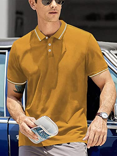 Image of Lymio Men's Polyester Regular Fit T Shirt || Polo T-Shirt || Pain T-Shirt (Plainpolo)