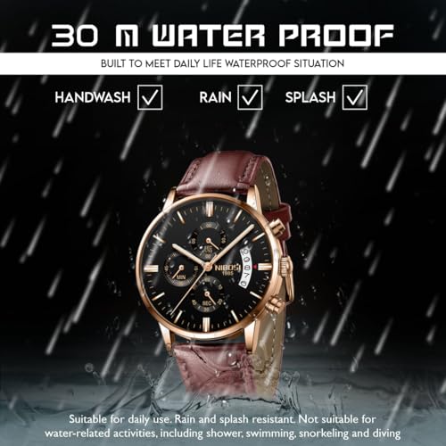 NIBOSI Men Sport Quartz Chronograph Watch L-BnGB - Image 8