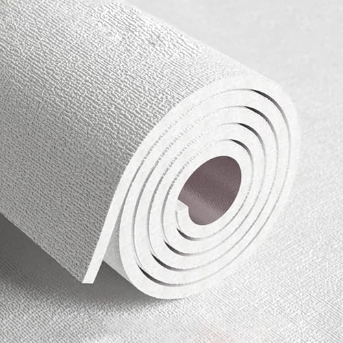 ByteRunning Rouleau de papier peint autocollant en mousse 3D en lin, rembourrage mural anti-collision décoratif, mur caché