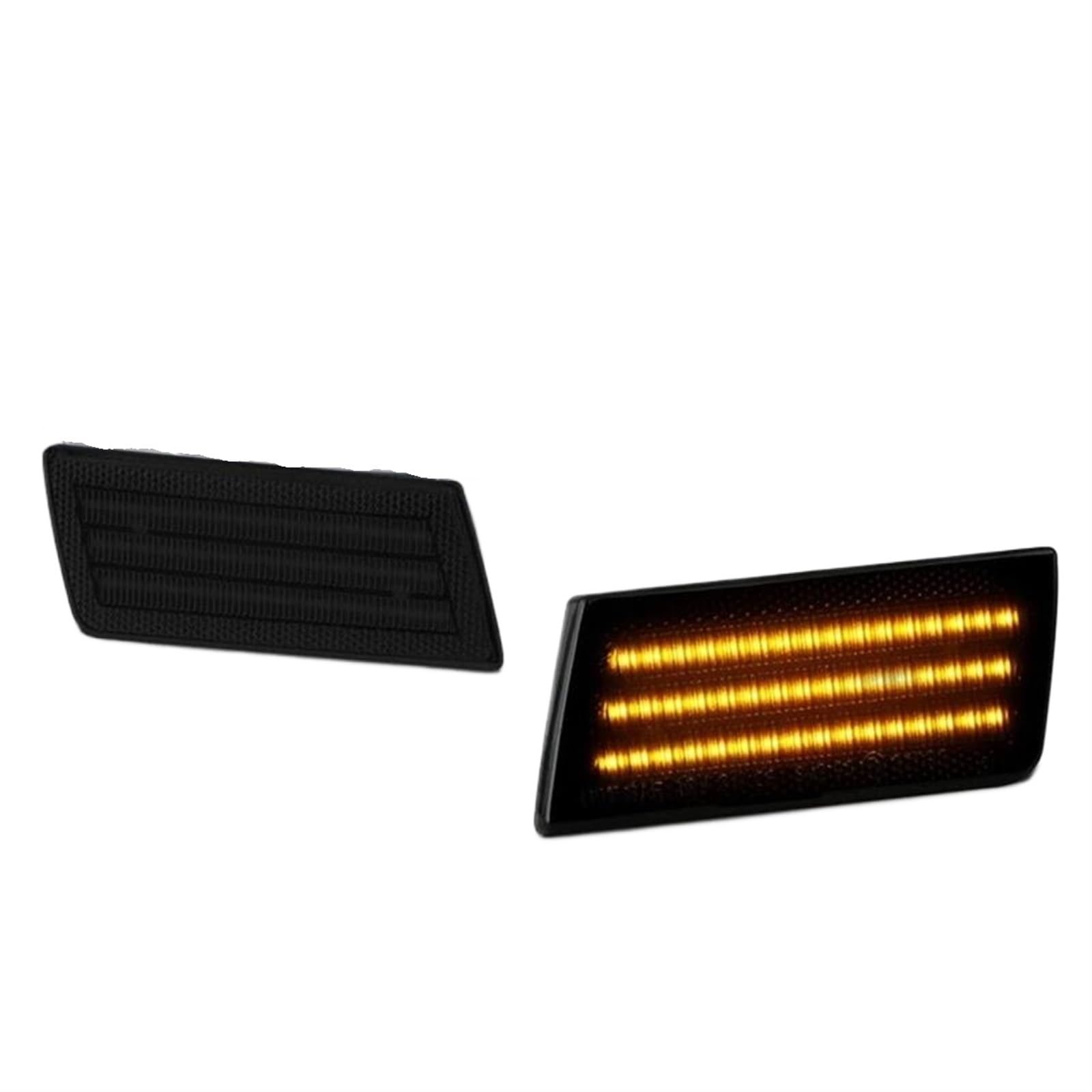 Intermitentes Automóviles Luz LED posición lateral lámparas señal giro lámpara estacionamiento Para Chrysler 300 2005 2006 2007 2008 2009 2010 2 uds.(Smoked Amber)