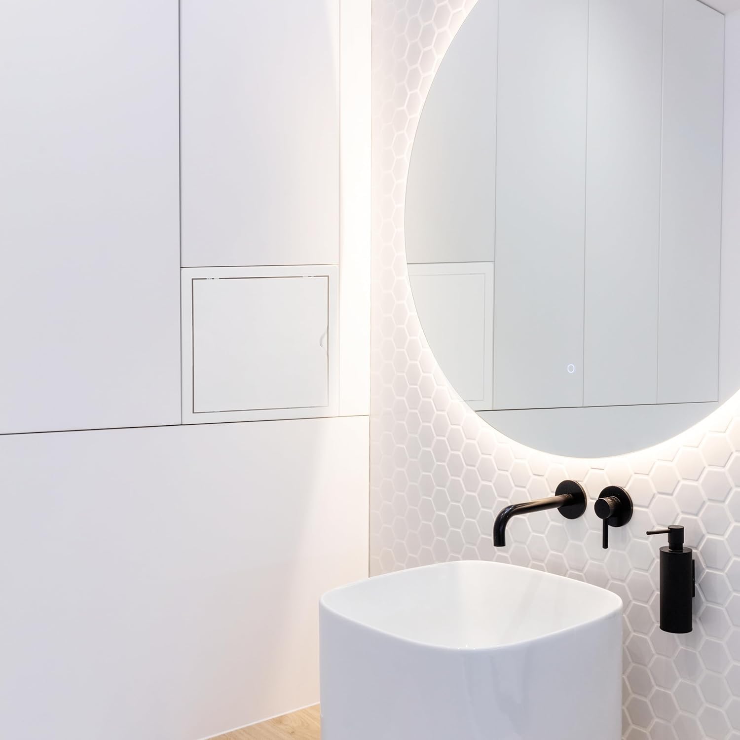 Sportello Di Ispezione Per Cartongesso 15x20 Cm - Con Telaio In Alluminio E Chiusura A Pressione, Per Manutenzione Pareti