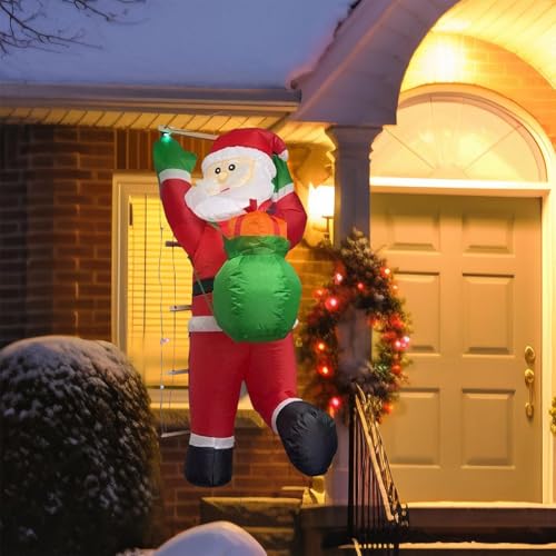 Décorations gonflables de Noël LOVIVER avec LED pour véranda festive