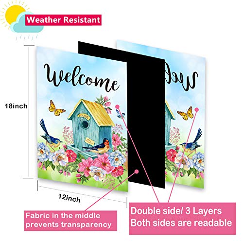 Yileqi Seasonal Garden Flag Set of 12 Double Sided 12x18 Inch Spring Summer Memorial Day Garden Flag, Small Yard Flag for Outdoor Decorations, with Free Anti-Wind Clip and Stopper