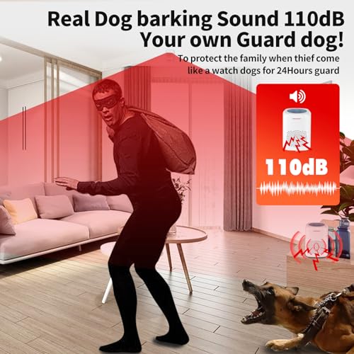 S SELDORAUK Dog Barking Alarm Motion Sensor 1000 Feet Wireless Home Security