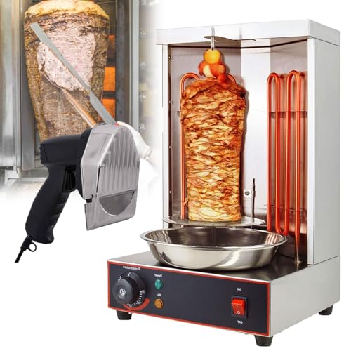 【Olio anti-perdite esclusivo】 La griglia per pollo è dotata di un separatore di grasso, una parte rialzata nella parte inferiore dell'albero e un anello di tenuta in silicone, che può efficacemente impedire la penetrazione di grasso e acqua e proteggere l'interno della macchina.