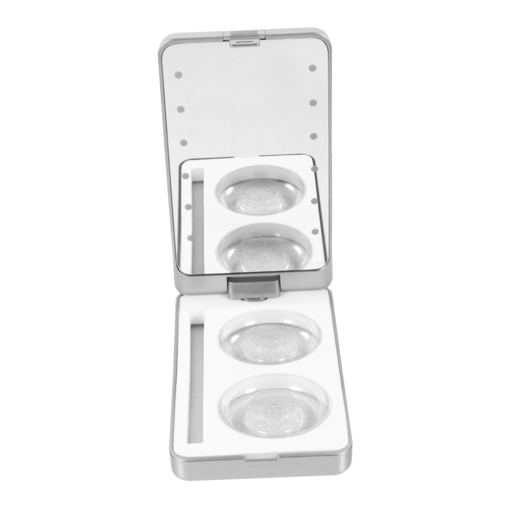 FOMIYES Eyelash Storage Box False Eyelashes Case Makeup Containers Mirror Eyelash Case Eyelash Boxes Lash Holder Fake Eyelashes Makeup Organizer Protective Case Abs Led White