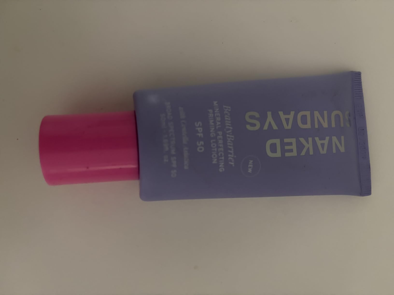 Naked Sundays BeautyBarrier Mineral Perfecting Priming Lotion SPF 50 – Sensitive Skin Mineral Sunscreen Primer with Zinc Oxide & Centella Asiatica (Cica), 50ml