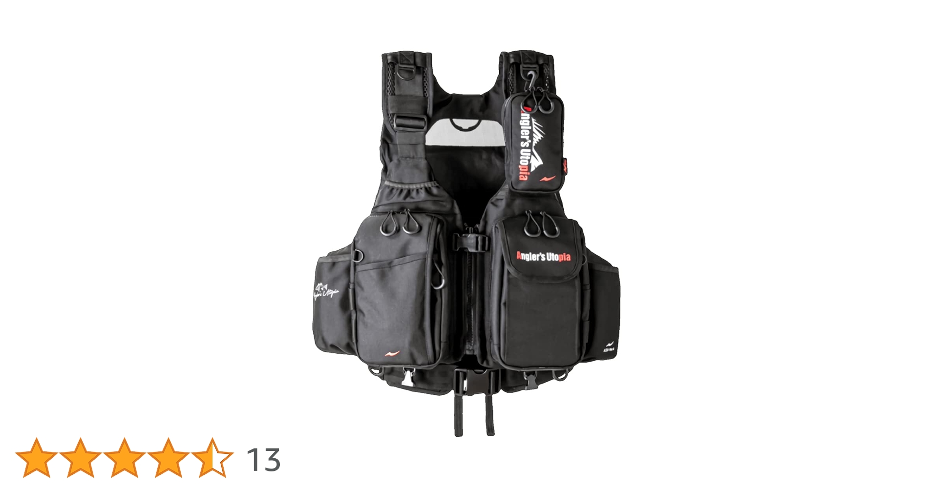 Amazon | アピア アングラーズサポートベストVer.4 ブラック | アピア