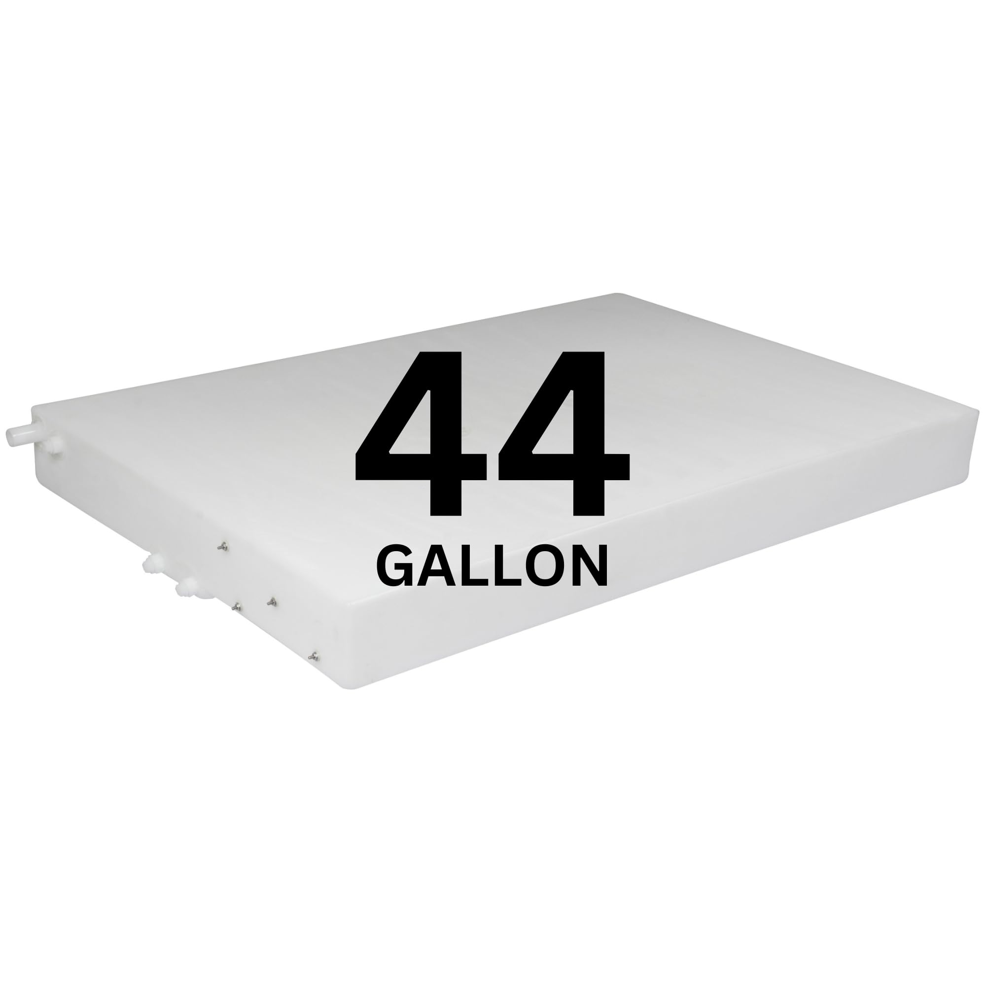 44 Gallon RV Fresh Water Tank, Potable Water Storage Tank for Drinking, Cooking, Cleaning, Showering, for Campers, Trailers, Motorhomes, RVs, Low-Profile Shape, 53.5" x 37.5" x 5.5" (WT-1503)