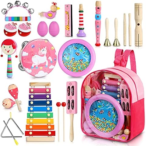 Jojoin 25PCS Pink Musical Instruments Set Cover