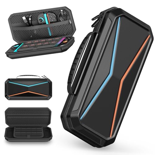 Lmcpa Duro Funda para Consola Nintendo Switch 2 2025, Estuche de Viaje con 10 Cartuchos de Juego,...
