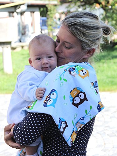 ByBoom - Baby molton doeken - flanel luiers - spuugdoekjes - kleurig - 70x80 cm - set à 5 stuks, 100% katoen - knuffelig… - Image 8