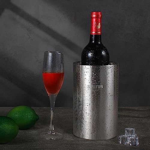 Stutus Innovations ST01 Wine Chiller Bucket, Stutus Stainless Steel Double Wall White Wine Bottle Cooler Bucket thumb #4