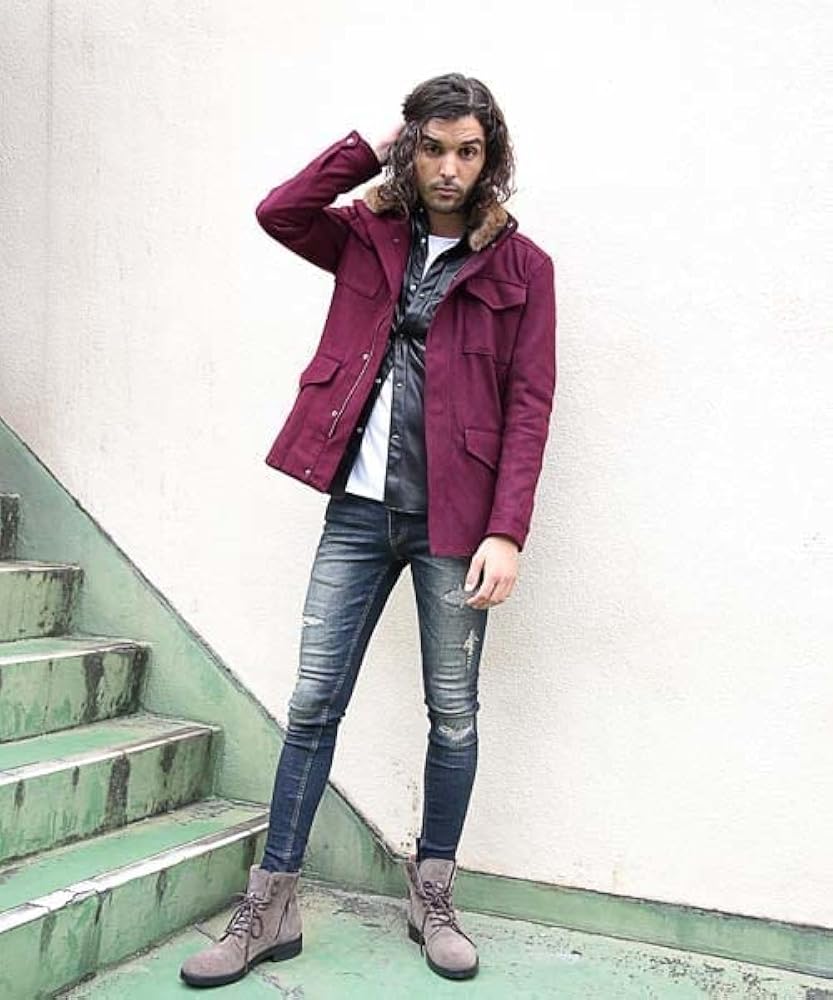 レア 90s ティンバーランド M コットンミドル丈 モッズコート ジャケット紫 90s timberland モッズコート - メルカリ