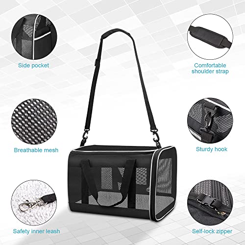 Tomykii Pet Carrier,Soft-Sided Collapsible Cat Dog Carrier,Pet Travel Carrier Bag for Small Medium Cats Dogs Puppies… - Image 3