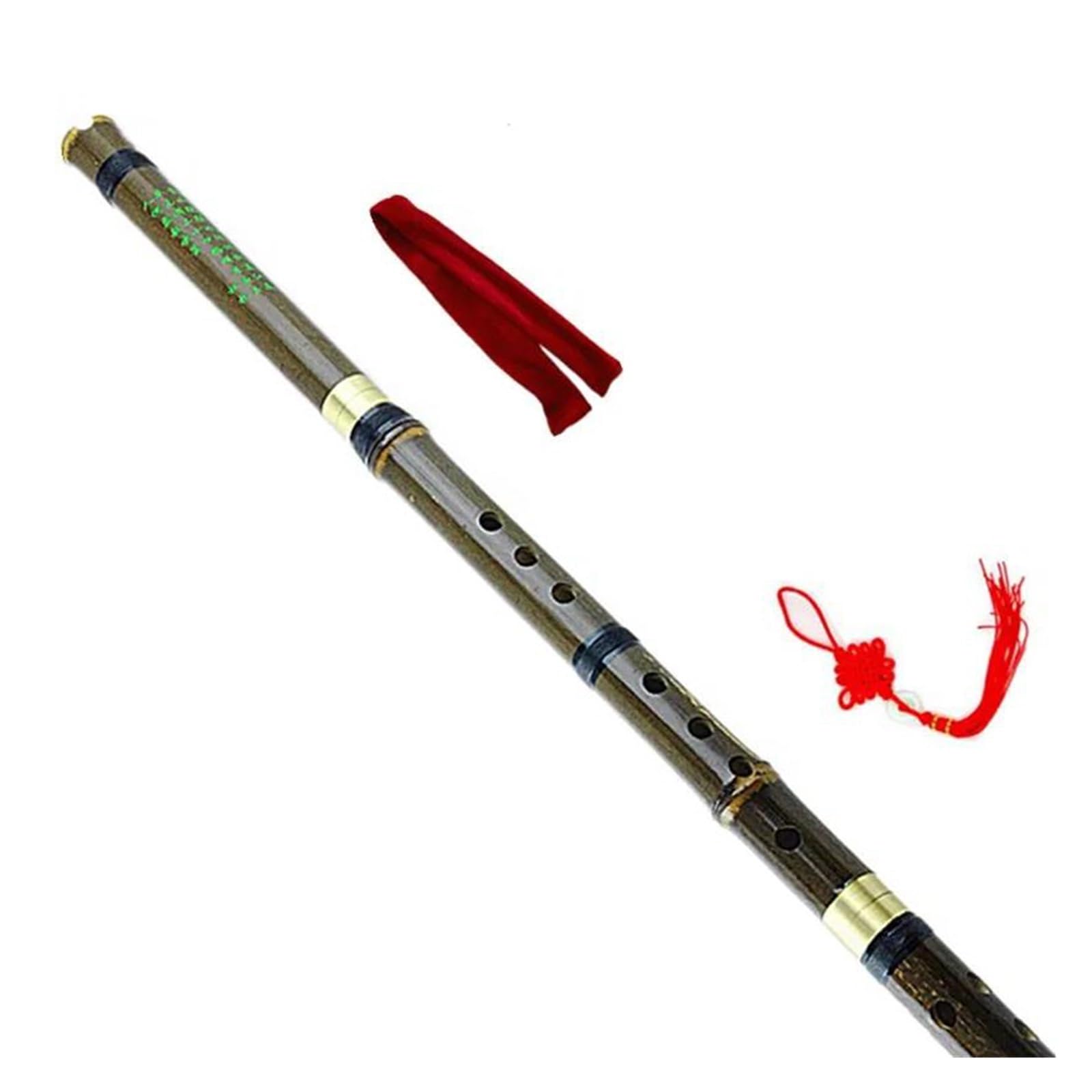 Chiński Bambus Flauta Xiao Pionowe Instrumenty Dęte Flet 8 Otworów Klawisz G/klawisz F Flauto Bambusowy Flet(G key)