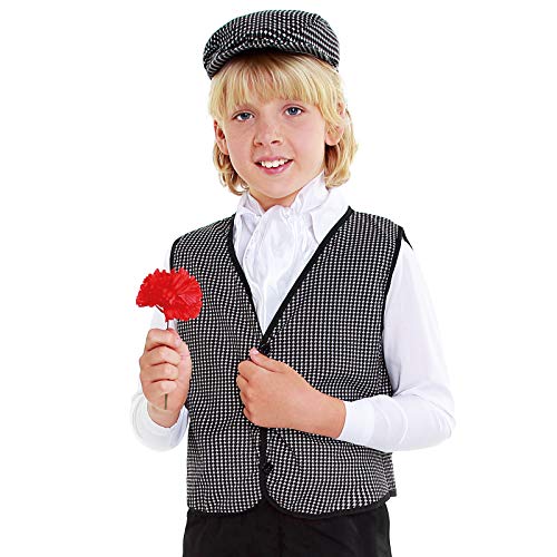 Partilandia Chaleco Chulapo Niño【Tallas infantiles 1 a 12 años】[Talla 3-4 años ] Disfraz Chulapos Madrileño San Isidro Fiestas Feria