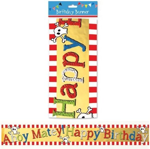 PIRATE BIRTHDAY FOIL BANNER by PIRATE FOIL BANNER