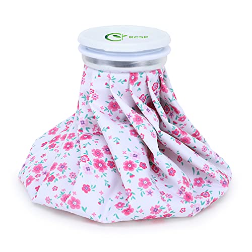 RCSP ice bag for pain relief cold therapy first aid reusable cold pack 9 inch (PINK)