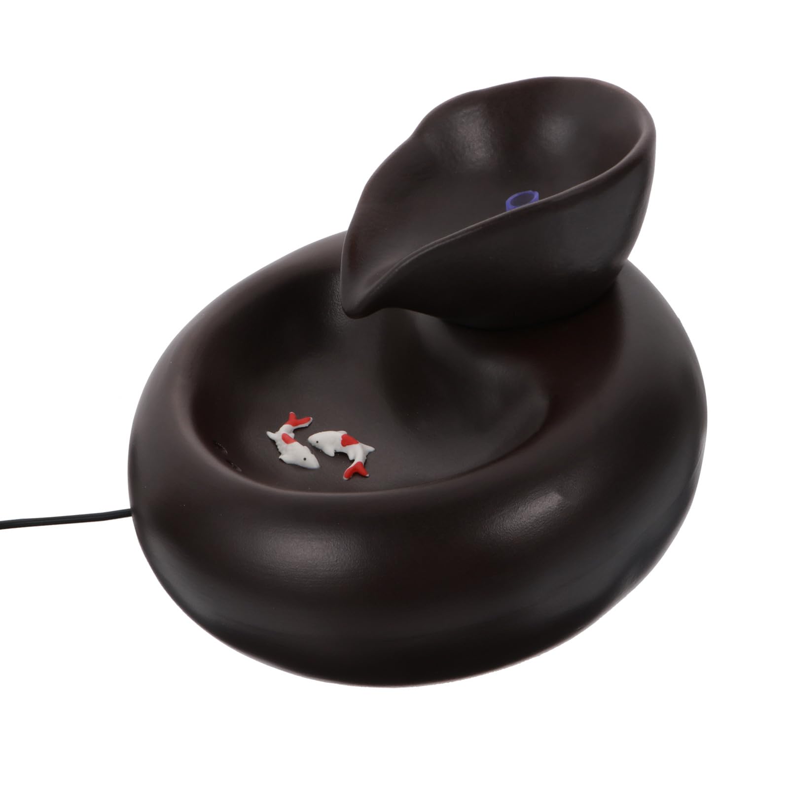 Fontaine d'eau automatique anti-bactérienne en céramique pour chat