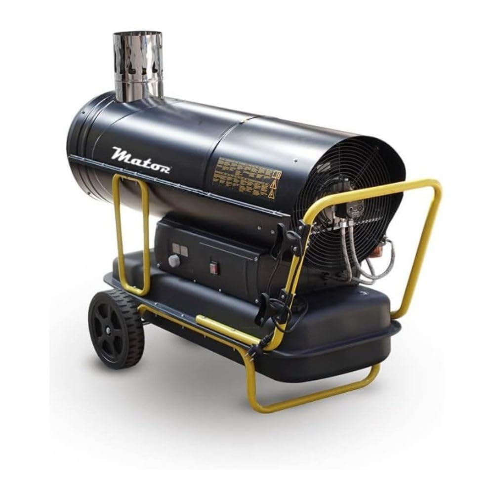 Generador de Aire Caliente Diésel de Combustión Indirecta G-STAR BGO 50, Cañón de Calefacción Portátil - Potencia calorífica 50 kW - 43.000 kcal/h - Caudal de aire 2.000 m³/h