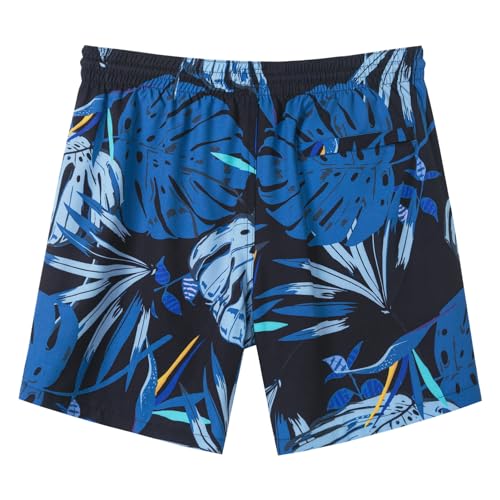 Image of SURF CUZ Mens Swim Trunks with Compression Liner Swim Shorts 7 inch Swimming Trunks Stretch 7 Inch Swim Suits Quick Dry