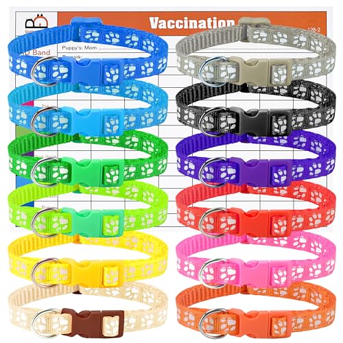 GAMUDA Puppy Collars, Super Soft Nylon Adjustable...