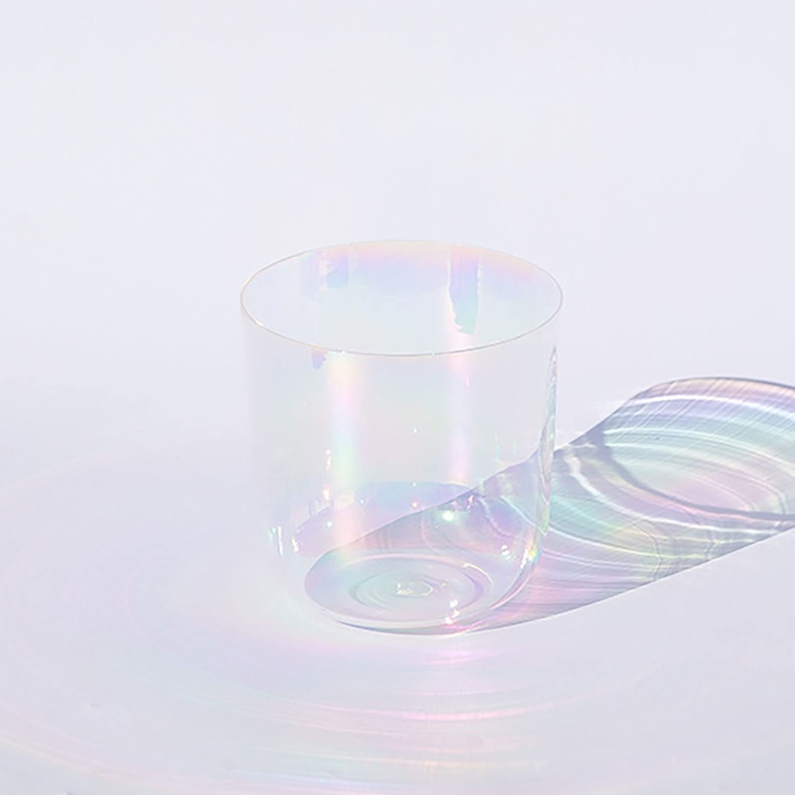 SBCGFY Handmade Clear Crystal Singing Bowl, Heavy Duty Carrying Cases & Suede Mallet, Sound Bowl Chakra Set for Yoga Meditation and Sound Healing,